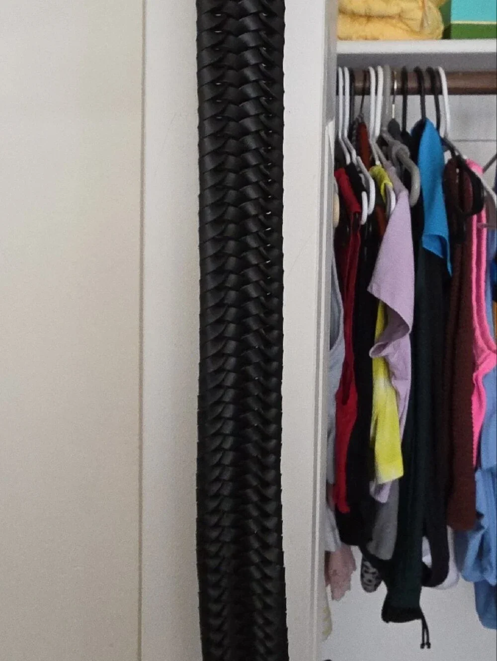 Tommy Bahama Black Braided Belt